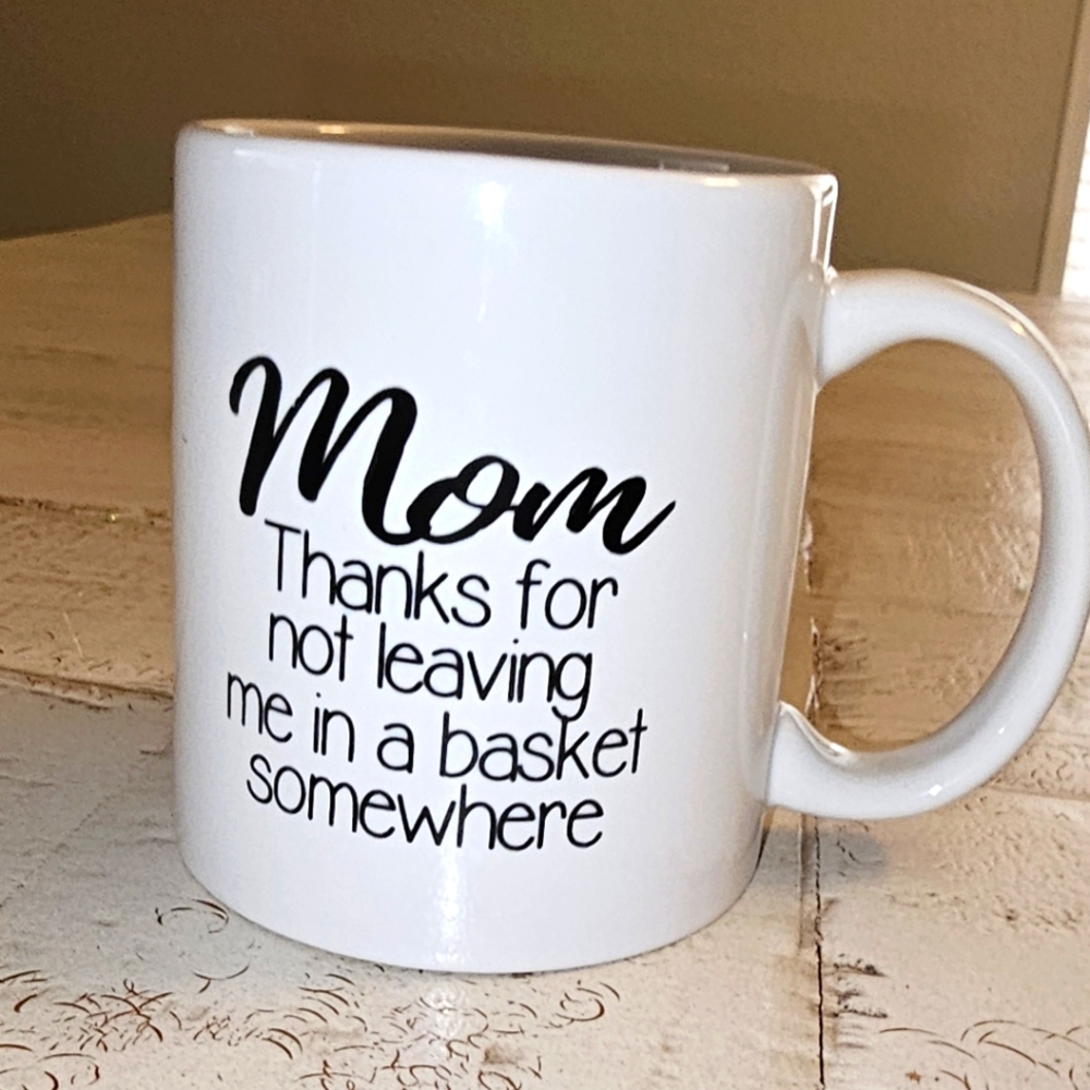 Mom White Ceramic Mug 10 oz